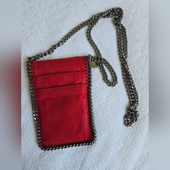 Authentic Stella McCartney Falabella Phone Holder Crossbody RED